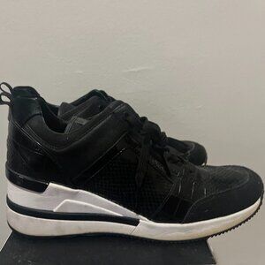 Michael Kors Georgie Embossed Leather Trainer